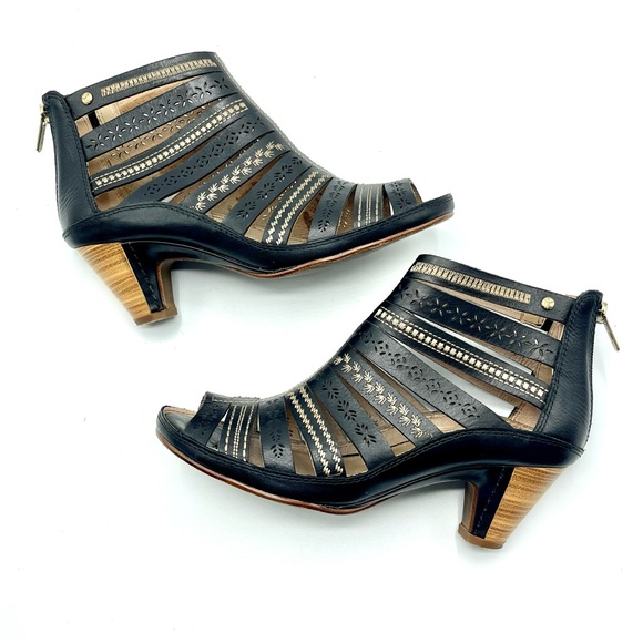 Pikolinos Java Leather Heels Sandals - Picture 5 of 12